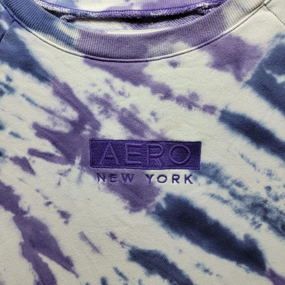 Women's Aeropostale Mauve Sweatshirt Distressed Size XS Purple - Picture 3 of 8